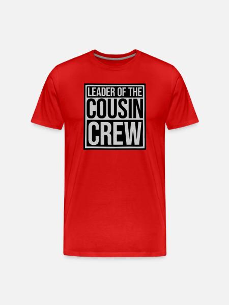 Leader Cousin Crew Team - Men's Premium Organic T-Shirt - red