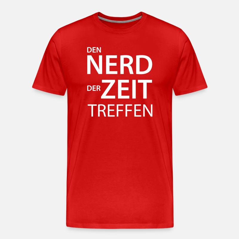 Nerd Sprüche - Männer Premium Bio T-Shirt - Rot