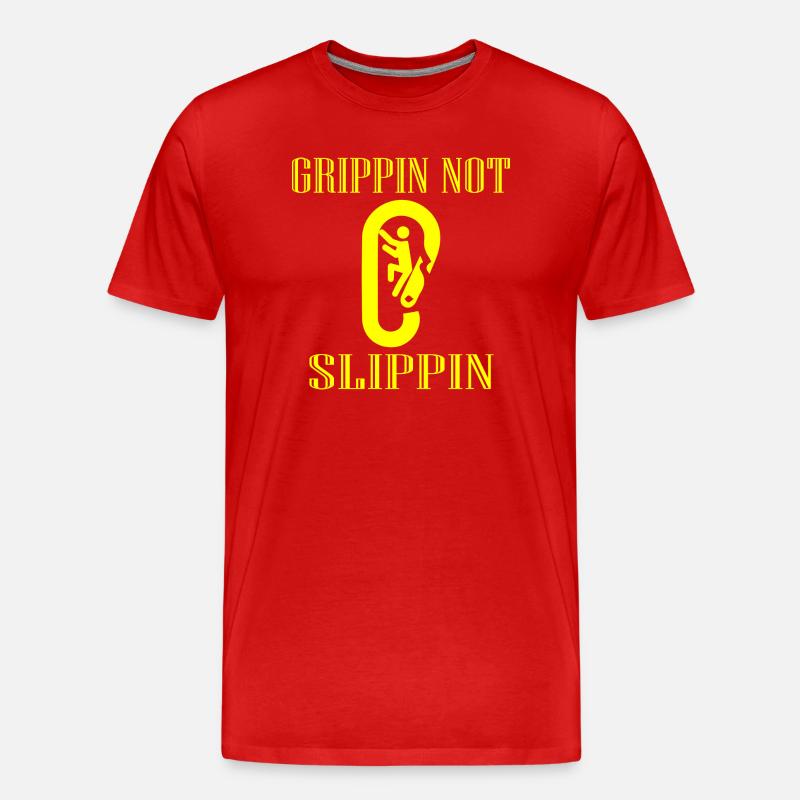 bouldering - Männer Premium Bio T-Shirt - Rot