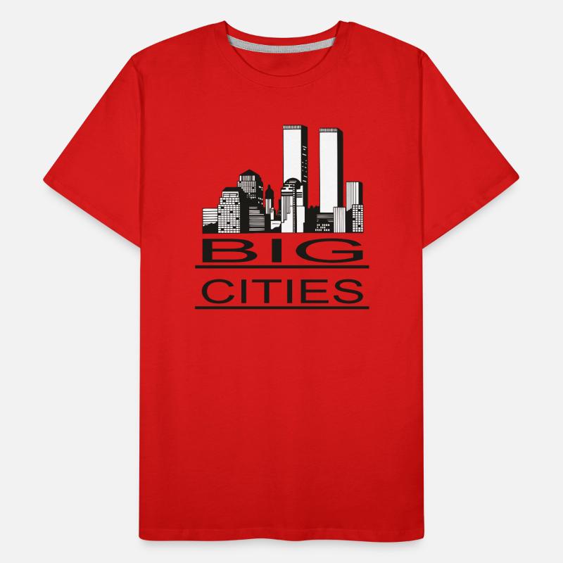 BIG CITIES Skyline 1 Männer Premium Bio T-Shirt