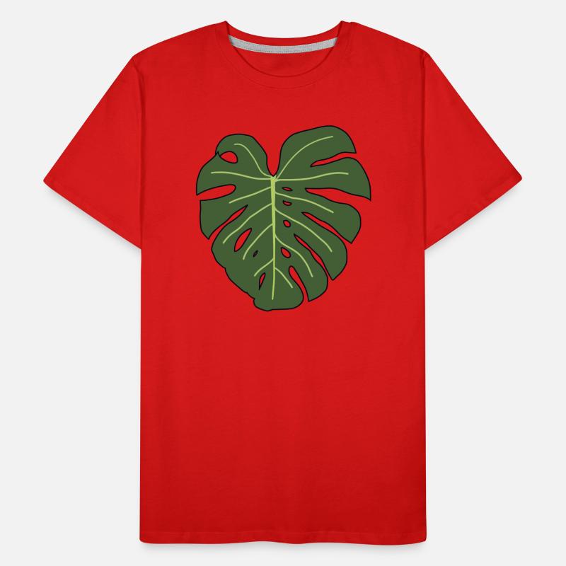 Monstera Männer Premium Bio T-Shirt