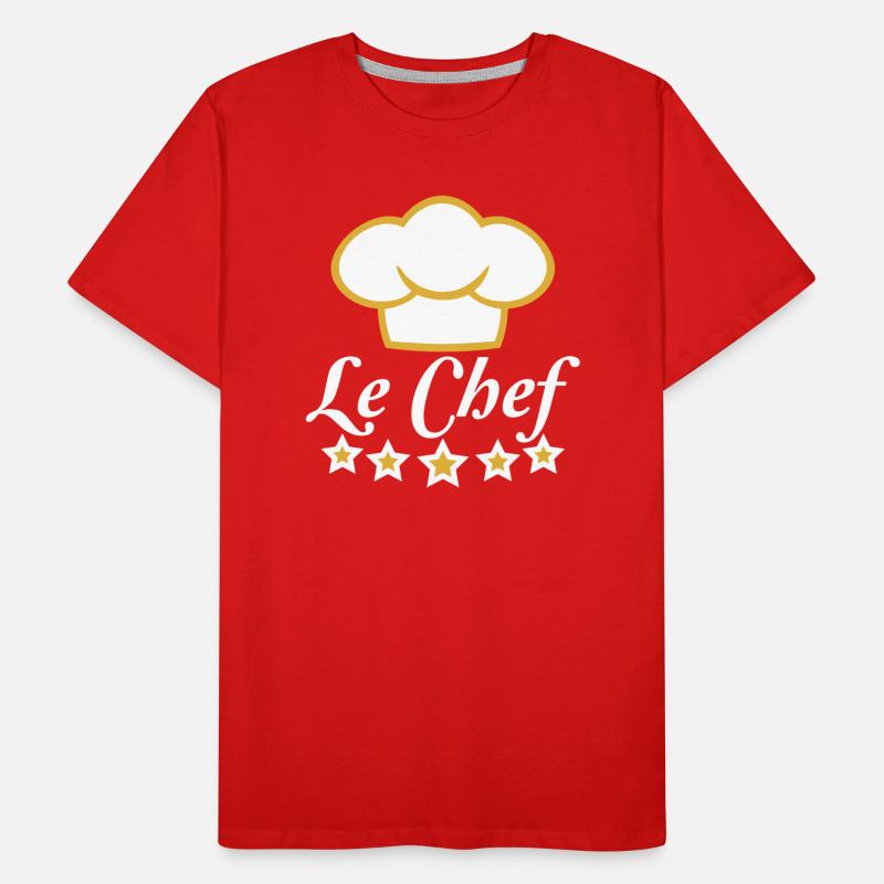 Le Chef 5 Star Chef Hat Kitchen Master Men's Premium Organic T-Shirt