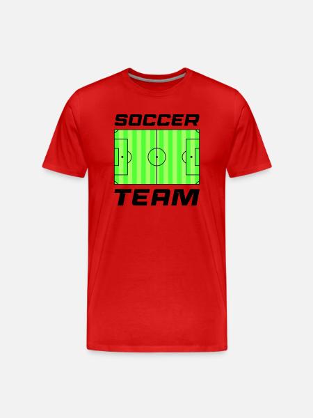 Lawn Soccer Soccer Team - Men's Premium Organic T-Shirt - red