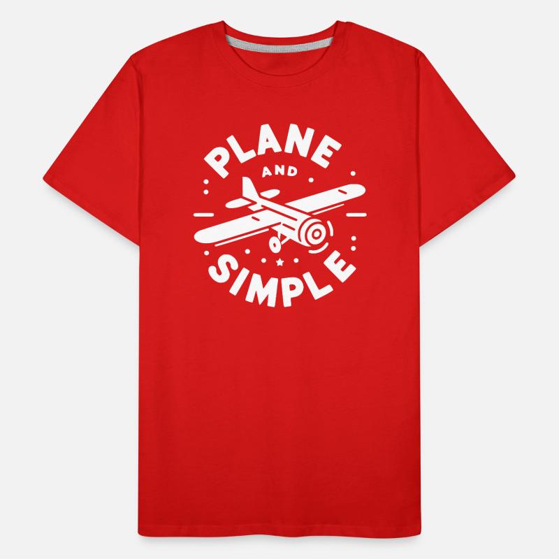 Ebene und einfach Männer Premium Bio T-Shirt
