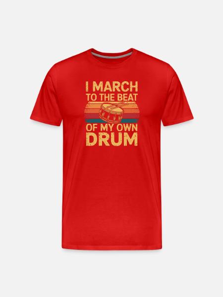 Fier de son propre rythme - T-shirt bio Premium Homme - rouge