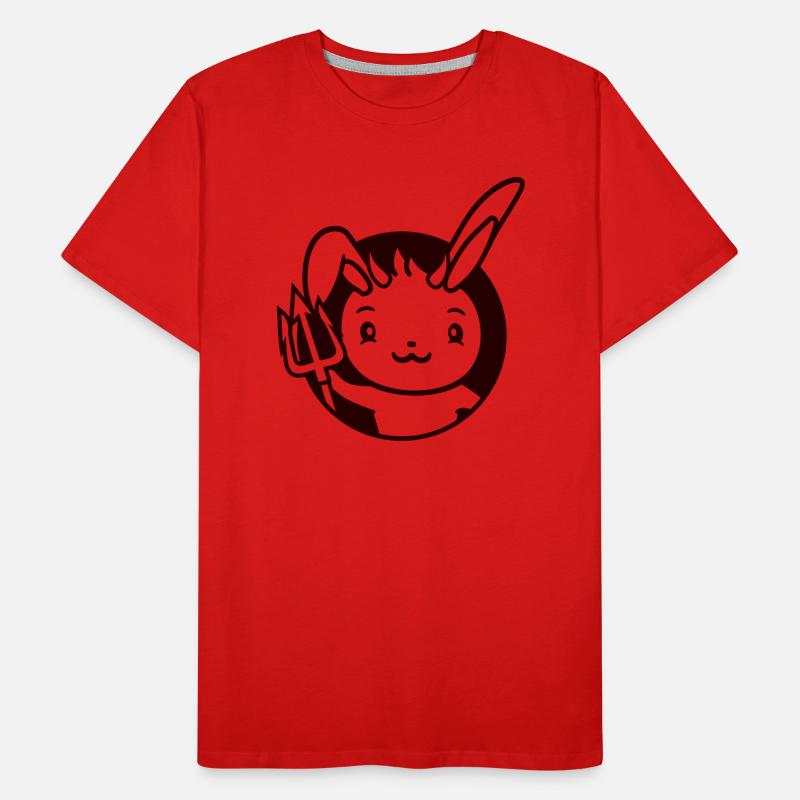 Bunny Devil Demon Evil Satan Hell Trident Costume Men's Premium Organic T-Shirt