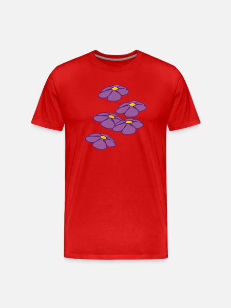 blumen - Men's Premium Organic T-Shirt - red