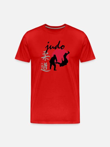 judo - Men's Premium Organic T-Shirt - red