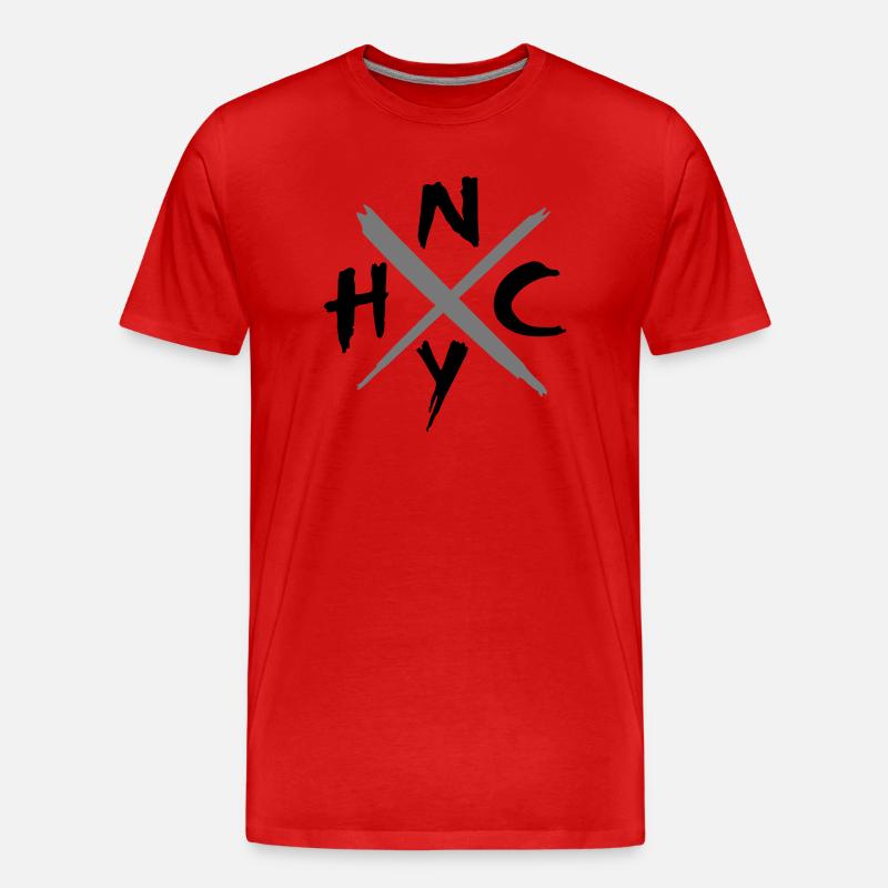 NYHC 2 - Männer Premium Bio T-Shirt - Rot