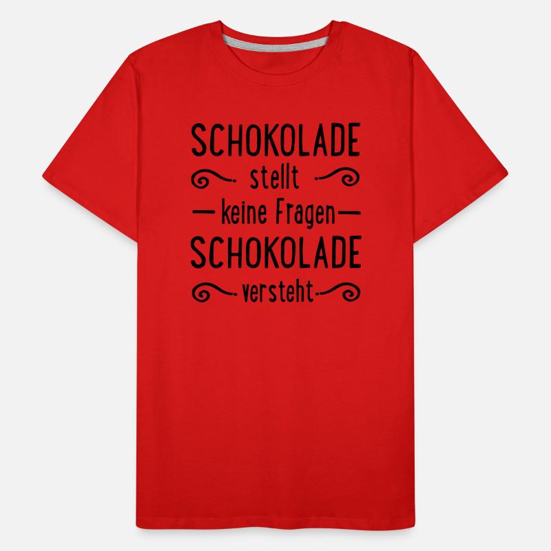 Schokolade Männer Premium Bio T-Shirt