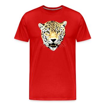 jaguar sauvage - T-shirt bio Premium Homme - rouge - Devant - Damien (186cm)