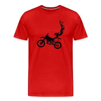 cb37_freestyler - T-shirt bio Premium Homme - rouge - Devant - Damien (186cm)