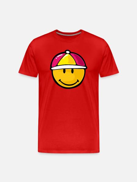Smiley Jockey - Men's Premium Organic T-Shirt - red