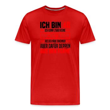 40 Geburtstag - Männer Premium Bio T-Shirt - Rot - Vorne - Damien (186cm)