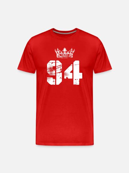 94 Number crown - Men's Premium Organic T-Shirt - red