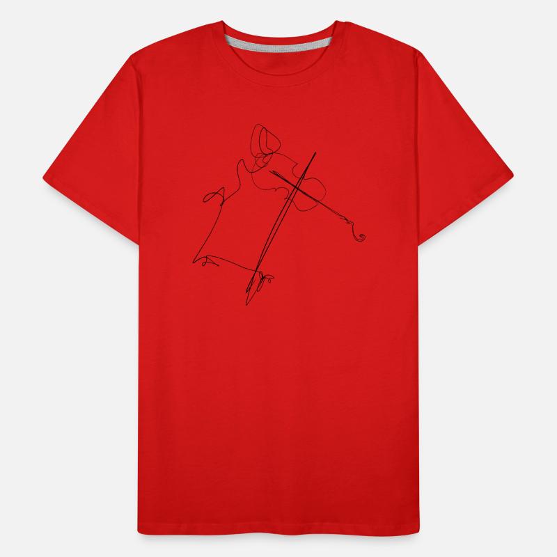violon T-shirt bio Premium Homme