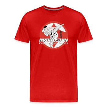 Karate Martial Arts Martial Arts - Men's Premium Organic T-Shirt - red - Front - Damien (186cm)
