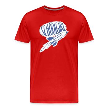 Schoolgirl / first day of school / school beginners - Men's Premium Organic T-Shirt - red - Front - Damien (186cm)