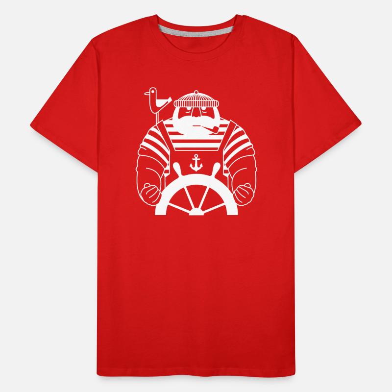 Matrose der Vater Männer Premium Bio T-Shirt