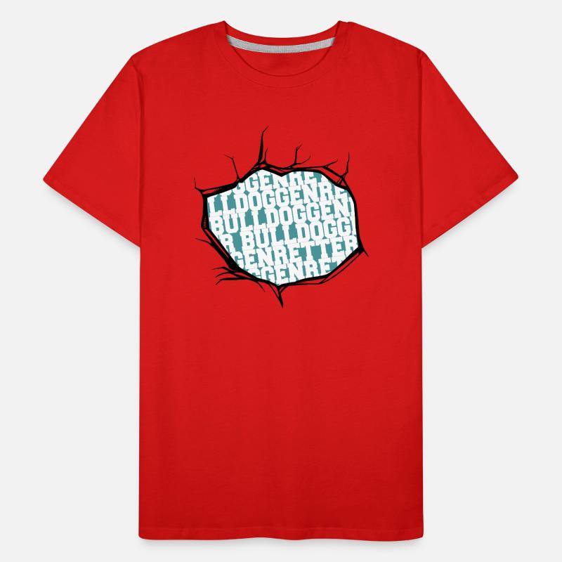 witzig statement pfote geburtstag hunderasse Männer Premium Bio T-Shirt