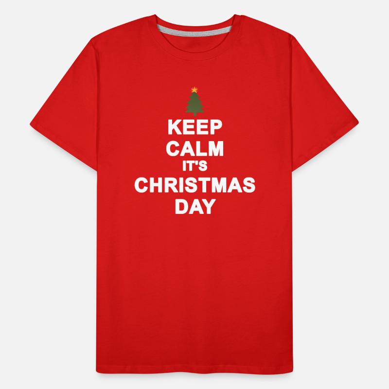 Keep calm Christmas Men's Premium Organic T-Shirt
