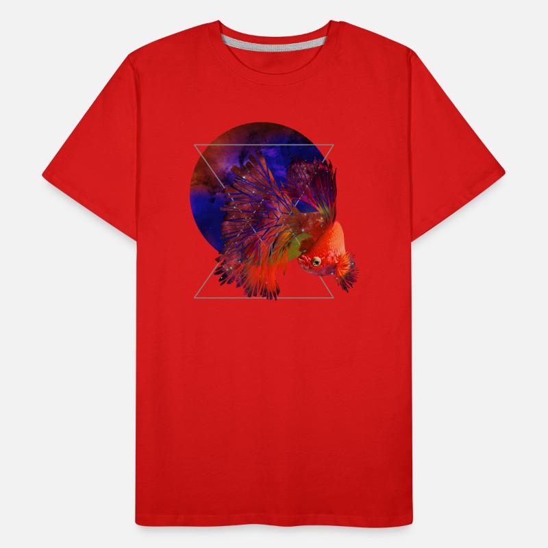 Space Fish Men's Premium Organic T-Shirt