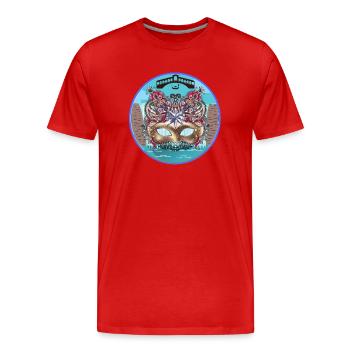 Venedig, Italien - Männer Premium Bio T-Shirt - Rot - Vorne - Damien (186cm)