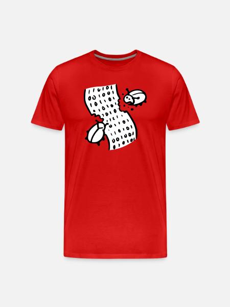 code bugs software - T-shirt bio Premium Homme - rouge