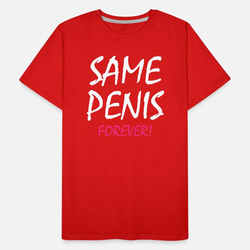 Same Penis Forever Junggesellenabschied Braut Männer Premium Bio T-Shirt