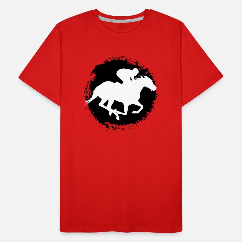 Cavalier, Cheval T-shirt bio Premium Homme