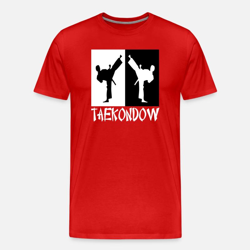 Tkd Karate - Männer Premium Bio T-Shirt - Rot