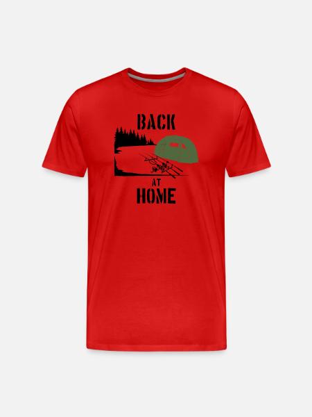 Tilbage hjemme Tømrer Karpe Karpe Karpe Karpe Lystfisker - Herre Premium T-shirt økologisk - rød