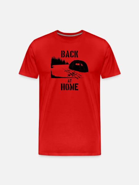 Tilbage hjemme Tømrer Karpe Karpe Karpe Karpe Lystfisker - Herre Premium T-shirt økologisk - rød