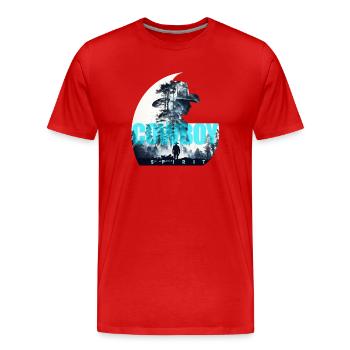 cowboy spirit - Männer Premium Bio T-Shirt - Rot - Vorne - Damien (186cm)