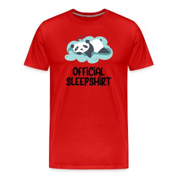 Lustiger Spruch Bild Witzig Humor Geschenkidee - Männer Premium Bio T-Shirt - Rot - Vorne - Damien (186cm)