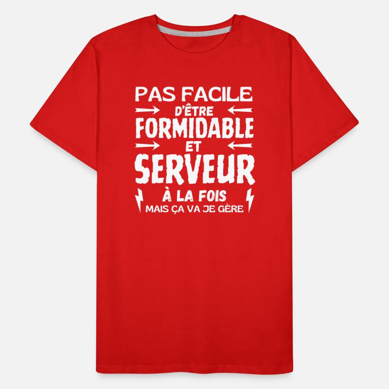 GREAT SERVER Men's Premium Organic T-Shirt