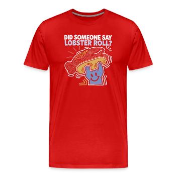 Pour tous les amateurs de fruits de mer - T-shirt bio Premium Homme - rouge - Devant - Damien (186cm)