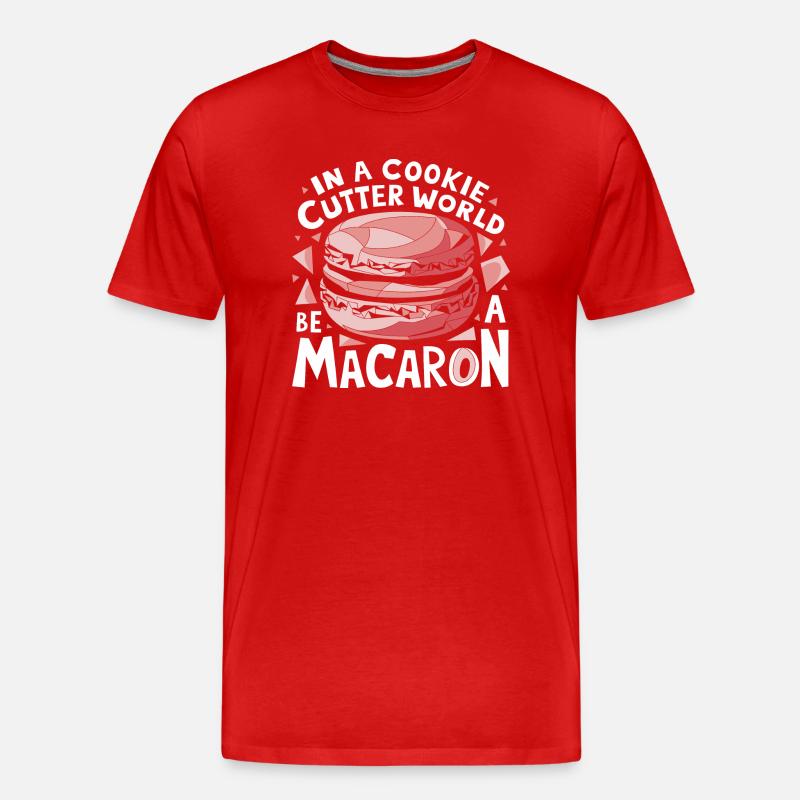Soyez unique comme un macaron - T-shirt bio Premium Homme - rouge