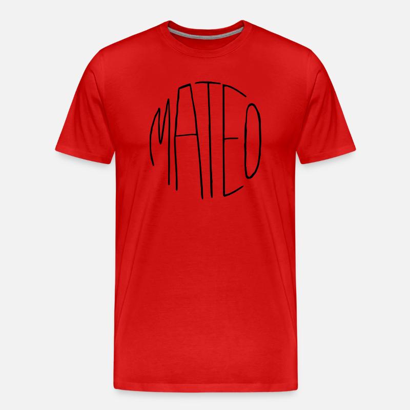 Mateo - Männer Premium Bio T-Shirt - Rot