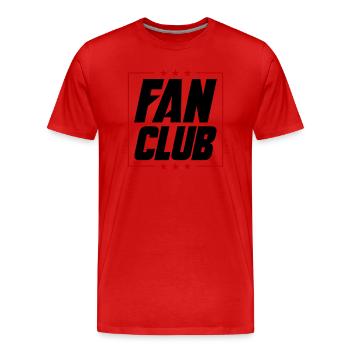 Fan Club - Männer Premium Bio T-Shirt - Rot - Vorne - Damien (186cm)