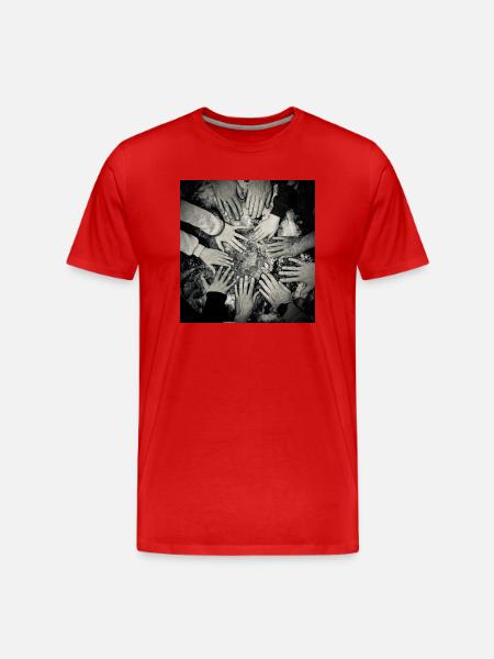 All in our Hands - Men's Premium Organic T-Shirt - red