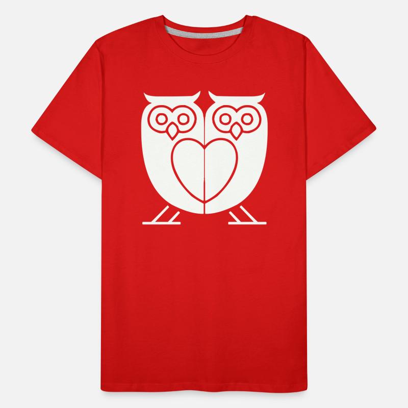 eulen 2 Männer Premium Bio T-Shirt