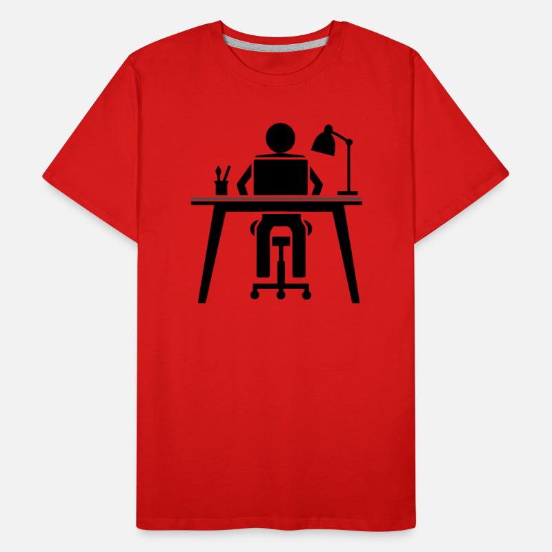 Learning to work Men's Premium Organic T-Shirt