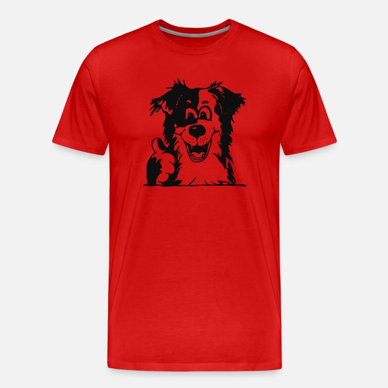 Comic - Alles Aussie! - Männer Premium Bio T-Shirt - Rot