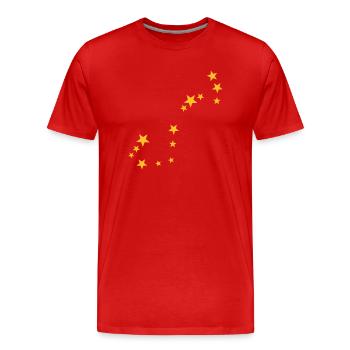 Scorpio constellation - Men's Premium Organic T-Shirt - red - Front - Damien (186cm)