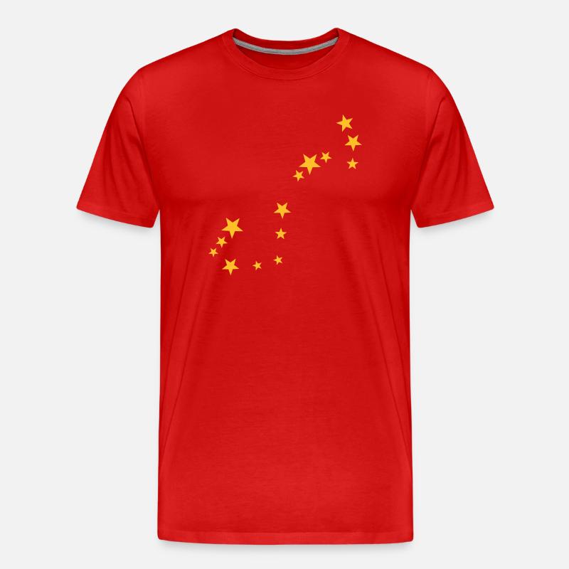 Scorpio constellation - Men's Premium Organic T-Shirt - red