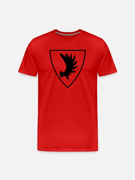 Ostpreußen Elchschaufel Wappen - Männer Premium Bio T-Shirt - Rot
