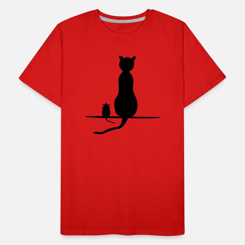 katz und Maus Männer Premium Bio T-Shirt