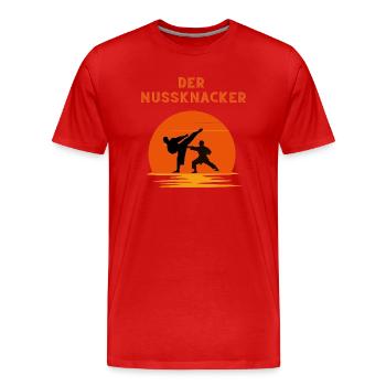 Der Nussknacker - Männer Premium Bio T-Shirt - Rot - Vorne - Damien (186cm)
