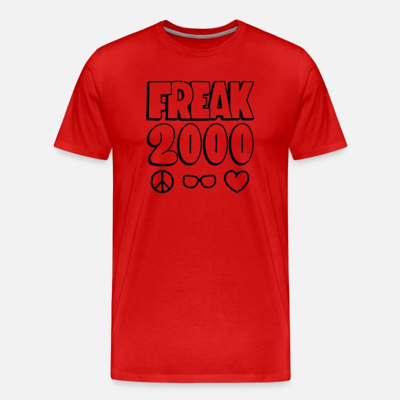 Freak 2000 - Männer Premium Bio T-Shirt - Rot